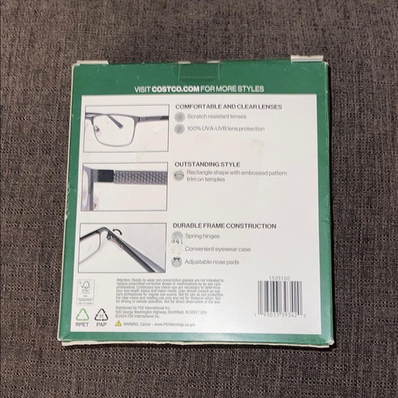 Foster Grant Black Metal Reading Glasses Set +2.75 - Picture 2 of 2